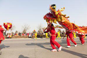 танец дракона в китае